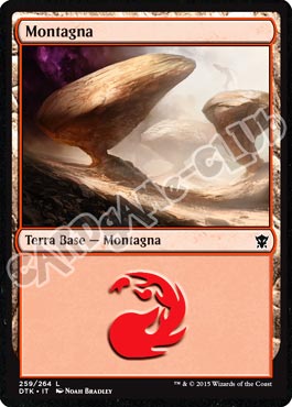 Draghi di Tarkir 259 / 264 Montagna comune (IT) -NEAR MINT-