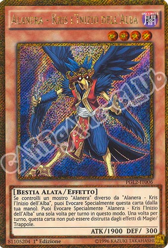 PGL2-IT006 Alanera - Kris l'Inizio dell'Alba rara segreta oro 1a edizione (IT) -NEAR MINT-