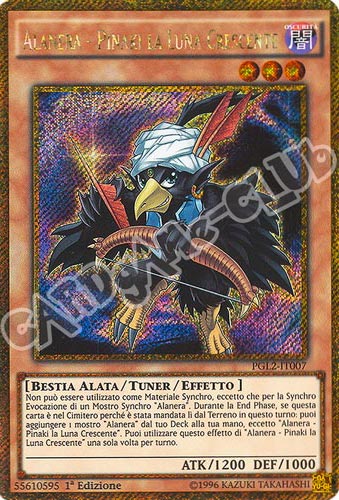 PGL2-IT007 Alanera - Pinaki la Luna Crescente rara segreta oro 1a edizione (IT) -NEAR MINT-