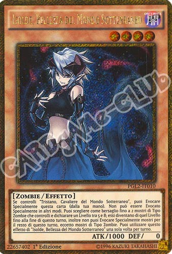 PGL2-IT010 Isolde Bellezza del Mondo Sotteraneo rara segreta oro 1a edizione (IT) -NEAR MINT-