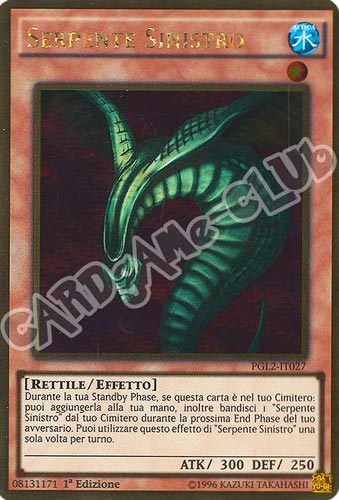 PGL2-IT027 Serpente Sinistro rara oro 1a edizione (IT)  -PLAYED-