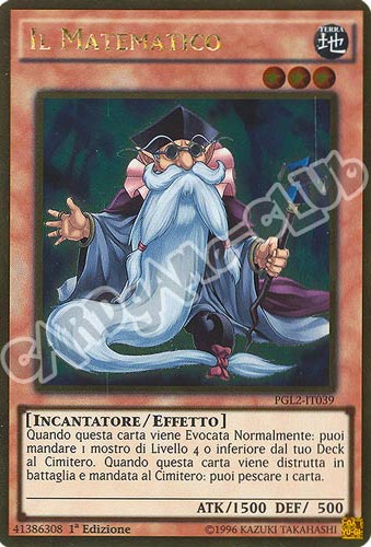 PGL2-IT039 Il Matematico rara oro 1a edizione (IT) -NEAR MINT-