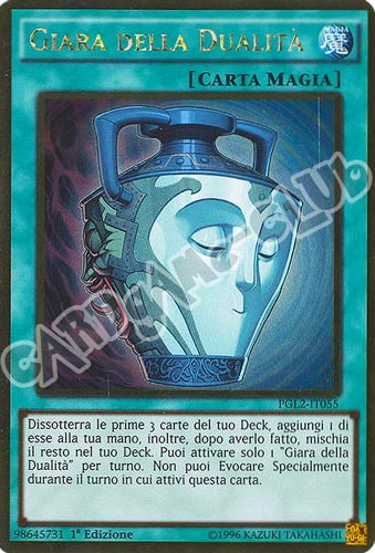 PGL2-IT055 Giara della Dualita' rara oro 1a edizione (IT) -NEAR MINT-