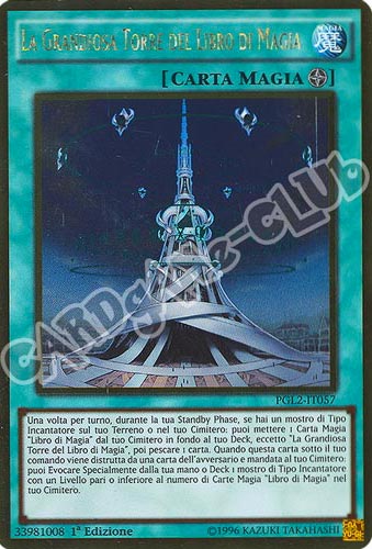 PGL2-IT057 La Grandiosa Torre del Libro di magia rara oro 1a edizione (IT) -NEAR MINT-