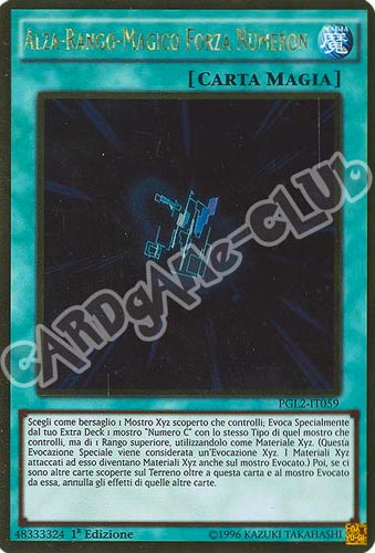 PGL2-IT059 Alza-Rango Magico Forza Numeron rara oro 1a edizione (IT) -NEAR MINT-