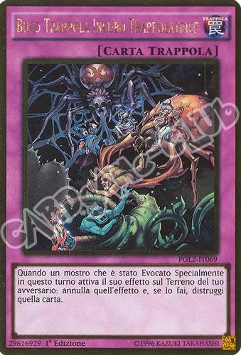 PGL2-IT069 Buco Trappola Incubo Trappolatrice rara oro 1a edizione (IT) -GOOD-