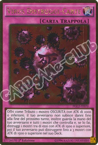 PGL2-IT070 Virus Distruggi-Carte rara oro 1a edizione (IT) -NEAR MINT-