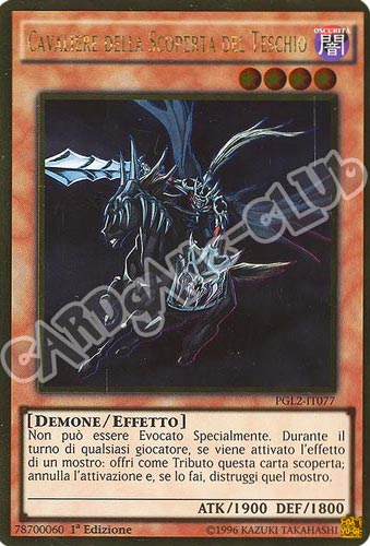 PGL2-IT077 Cavaliere della Scoperta del Teschio rara oro 1a edizione (IT) -NEAR MINT-