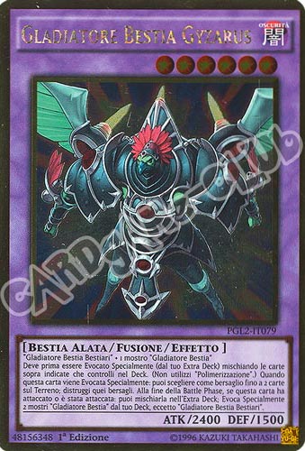 PGL2-IT079 Gladiatore Bestia Gyzarus rara oro 1a edizione (IT) -GOOD-