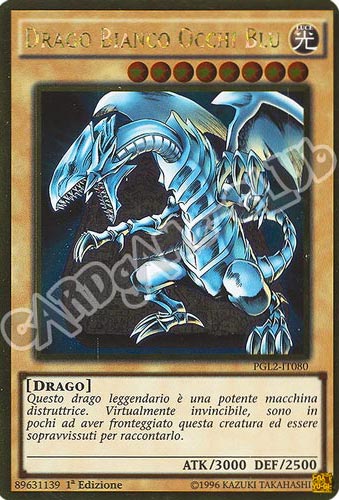 PGL2-IT080 Drago Bianco Occhi Blu rara oro 1a edizione (IT) -NEAR MINT-