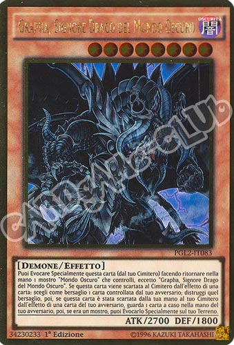 PGL2-IT083 Grapha, Signore Drago del Mondo Oscuro rara oro 1a edizione (IT) -NEAR MINT-