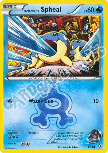 003 / 34 Spheal comune normale (EN) -NEAR MINT-