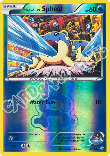 003 / 34 Spheal comune foil reverse (EN) -NEAR MINT-