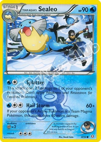 004 / 34 Sealeo comune normale (EN) -NEAR MINT-