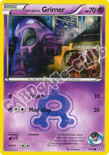 007 / 34 Grimer comune normale (EN) -NEAR MINT-