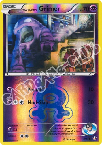 007 / 34 Grimer comune foil reverse (EN) -NEAR MINT-