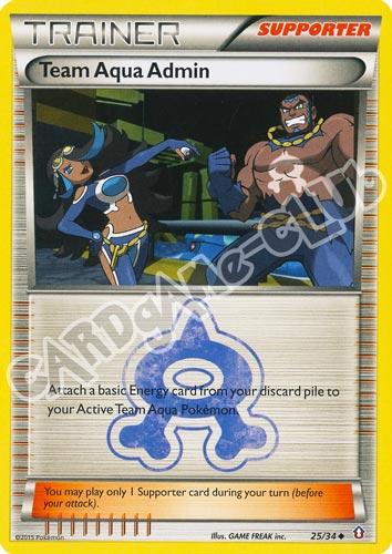 025 / 34 Team Aqua Admin non comune normale (EN) -NEAR MINT-