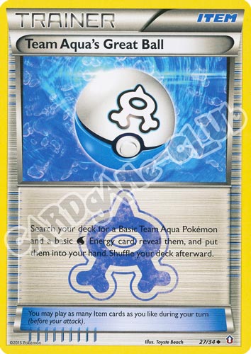 027 / 34 Team Aqua's Great Ball non comune normale (EN) -NEAR MINT-