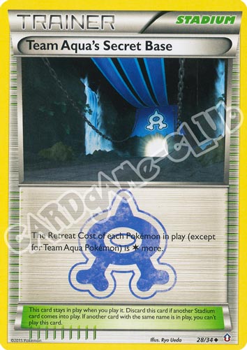 028 / 34 Team Aqua's Secret Base non comune normale (EN) -NEAR MINT-