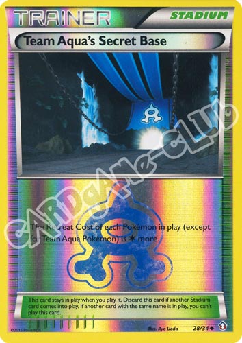 028 / 34 Team Aqua's Secret Base non comune foil reverse (EN) -NEAR MINT-