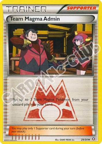 029 / 34 Team Magma Admin non comune normale (EN) -NEAR MINT-