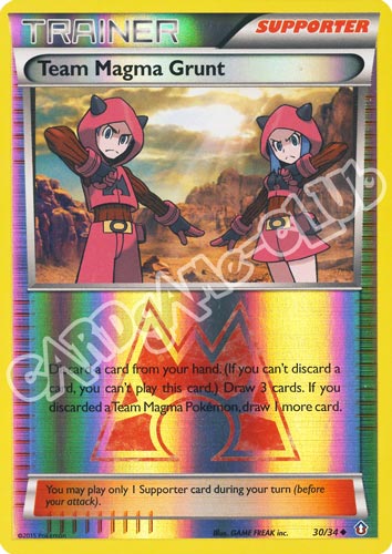 030 / 34 Team Magma Grunt non comune foil reverse (EN) -NEAR MINT-
