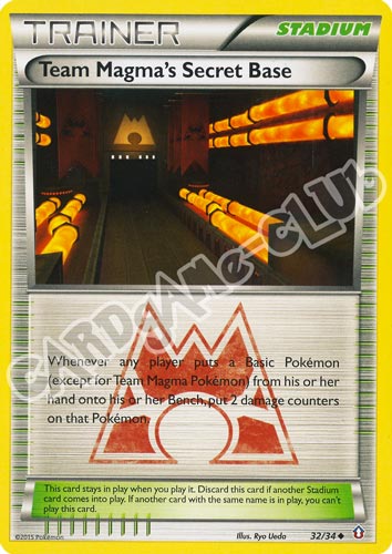 032 / 34 Team Magma's Secret Base non comune normale (EN) -NEAR MINT-