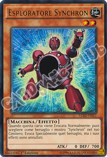LC5D-IT017 Esploratore Synchron ultra rara 1a Edizione (IT) -NEAR MINT-