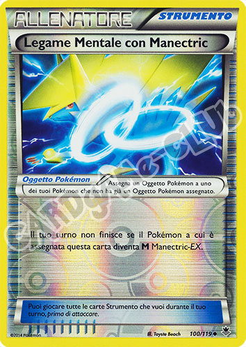 100 / 119 Legame Mentale con Manectric non comune foil reverse (IT) -NEAR MINT-