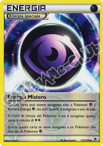 112 / 119 Energia Mistero non comune foil reverse (IT) -NEAR MINT-