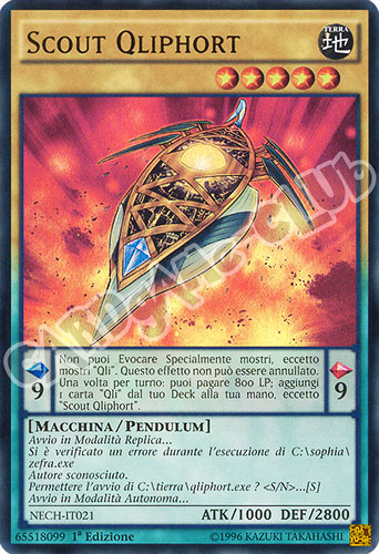 NECH-IT021 Scout Qliphort ultra rara 1a edizione (IT) -NEAR MINT-