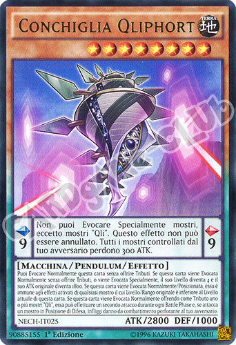 NECH-IT025 Conchiglia Qliphort rara 1a edizione (IT) -NEAR MINT-