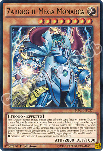 NECH-IT037 Zaborg il Mega Monarca ultra rara 1a edizione (IT) -NEAR MINT-