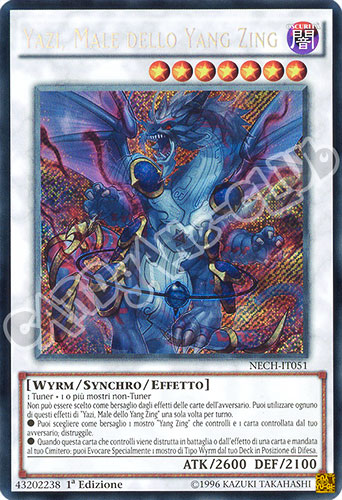 NECH-IT051 Yazi, Male dello Yang Zing rara segreta 1a edizione (IT) -NEAR MINT-