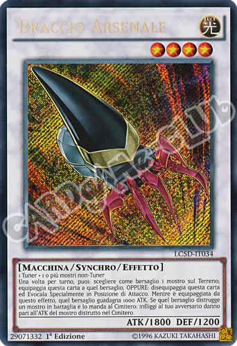 LC5D-IT034 Braccio Arsenale rara segreta 1a Edizione (IT) -NEAR MINT-