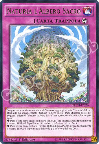 NECH-IT076 Naturia l'Albero Sacro rara 1a edizione (IT) -NEAR MINT-