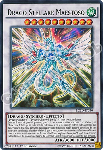 LC5D-IT036 Drago Stellare Maestoso super rara 1a Edizione (IT) -NEAR MINT-
