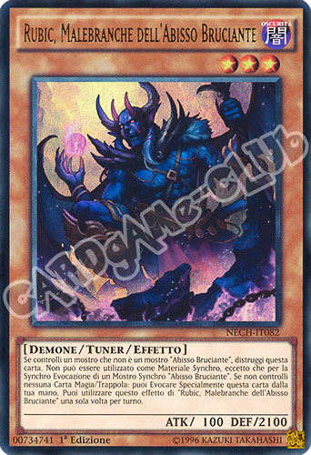 NECH-IT082 Rubic, Malebranche dell'Abisso Bruciante ultra rara 1a edizione (IT) -NEAR MINT-