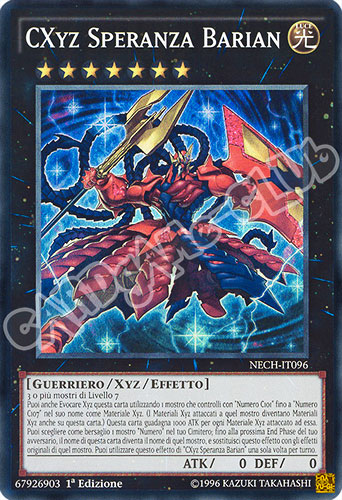NECH-IT096 CXyz Speranza Barian super rara 1a edizione (IT) -NEAR MINT-