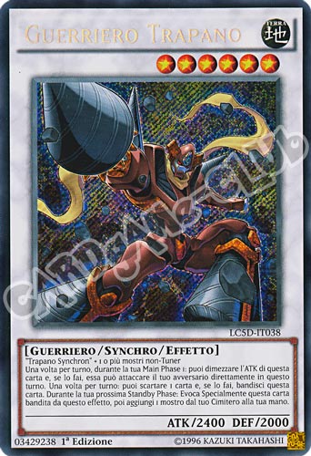 LC5D-IT038 Guerriero Trapano rara segreta 1a Edizione (IT) -NEAR MINT-