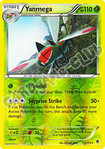 004 / 119 Yanmega rara foil reverse (EN)