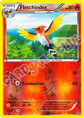 009 / 119 Fletchinder non comune foil reverse (EN)