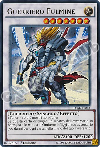 LC5D-IT042 Guerriero Fulmine ultra rara 1a Edizione (IT) -NEAR MINT-