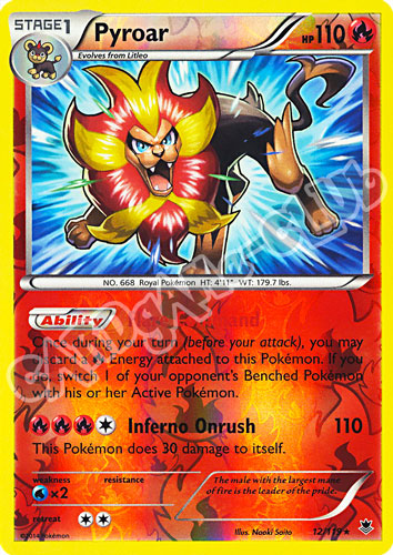 012 / 119 Pyroar rara foil reverse (EN)