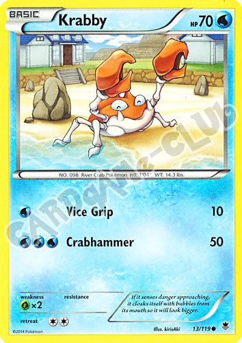 013 / 119 Krabby comune normale (EN)