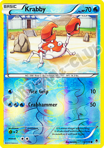 013 / 119 Krabby comune foil reverse (EN)