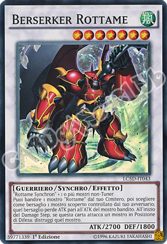 LC5D-IT043 Berserker Rottame super rara 1a Edizione (IT) -NEAR MINT-