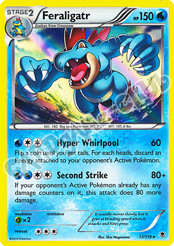 017 / 119 Feraligatr rara foil (EN)