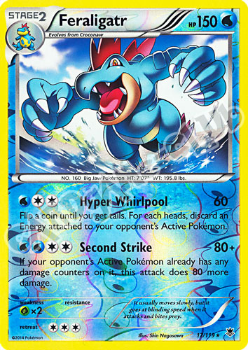 017 / 119 Feraligatr rara foil reverse (EN)