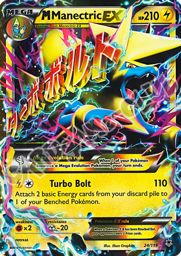 024 / 119 M Manectric EX rara ex foil (EN)